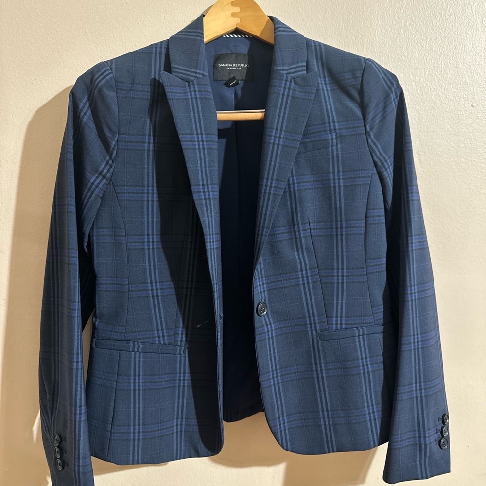Banana Republic Plaid Blazer